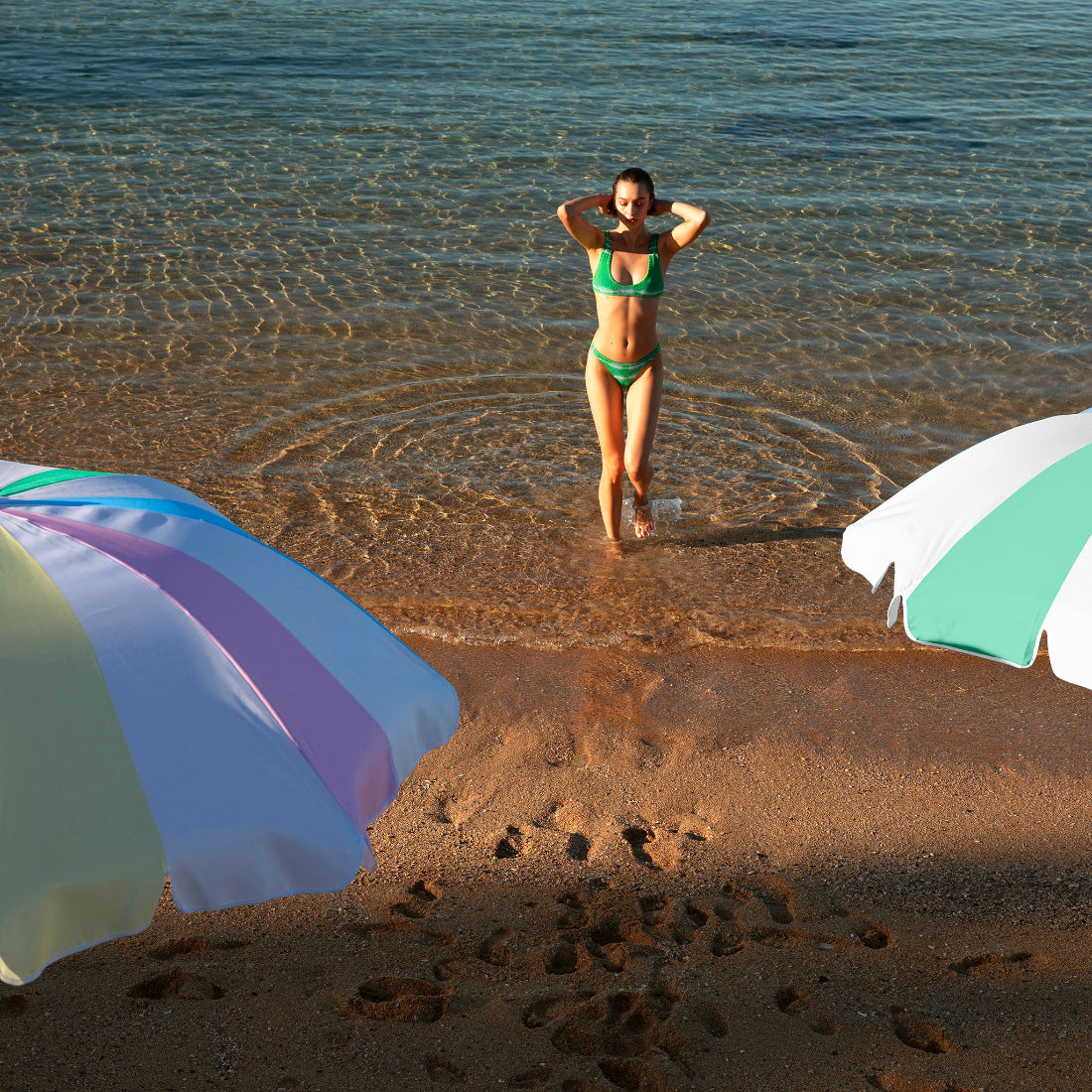SUNNYLIFE Beach Umbrella Utopia Multicolor