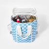 Sunnylife Blue Color Canvas Drinks Bag Jardin Ocean