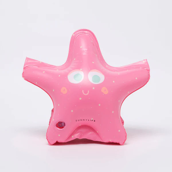 SUNNYLIFE Pink Color Inflatable Buddy Float Bands Ocean Treasure Rose