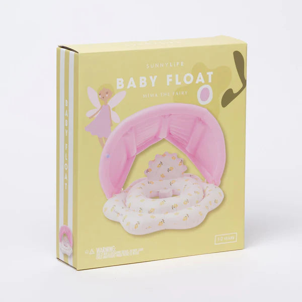 Sunnylife Lilac Color Inflatable Baby Float With Canopy Mima The Fairy Lemon