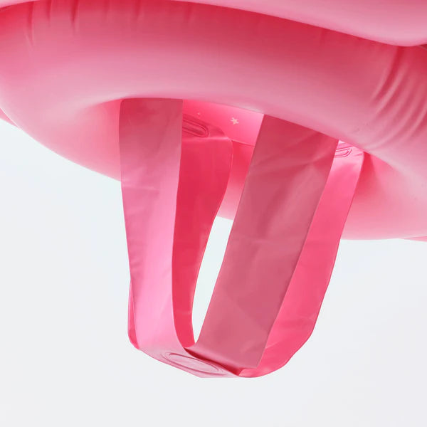 Sunnylife Pink Color Inflatable Baby Float With Canopy Ocean Treasure Rose