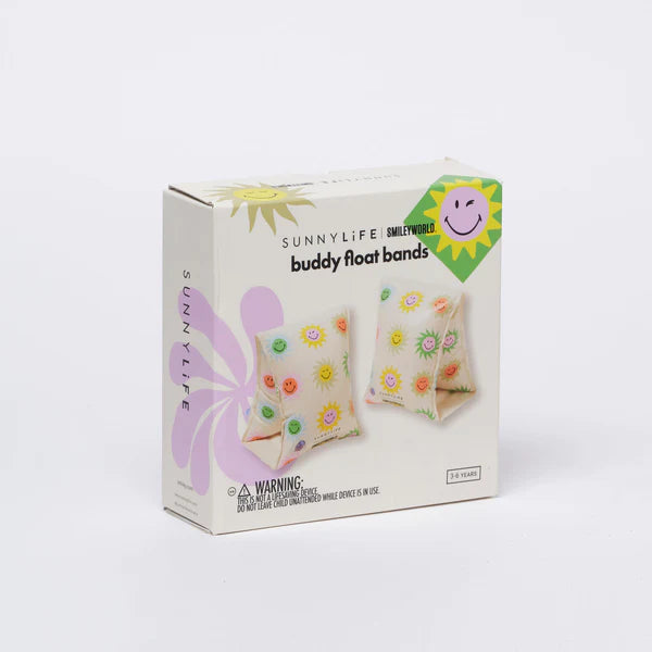 SUNNYLIFEBuddy Float Bands SmileyWorld Sol Sea