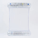 SUNNYLIFE Transparent Inflatable Bolster Hammock Float Glitter