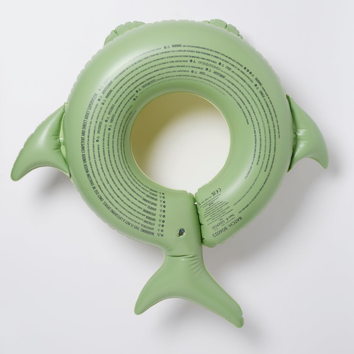 SUNNYLIFE Kiddy Pool Ring Shark Tribe - Khaki