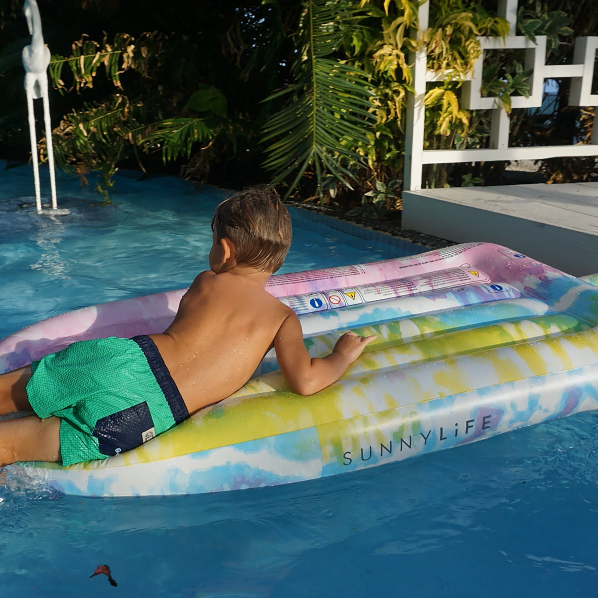 SUNNYLIFE Luxe Lie-On Float Ice Pop Tie Dye