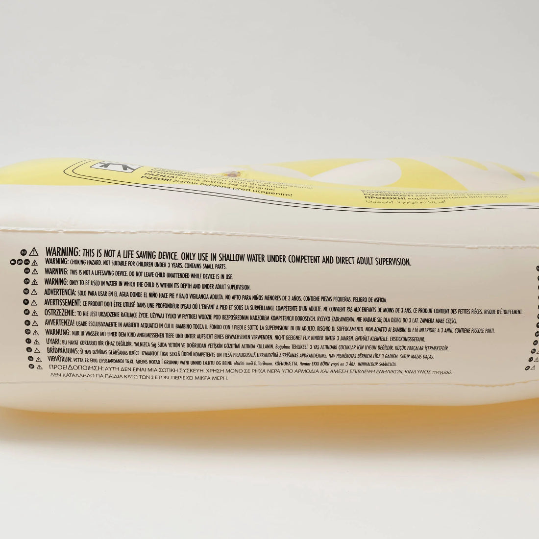 SUNNYLIFE Yellow Color Inflatable Luxe Lie-On Float Limon
