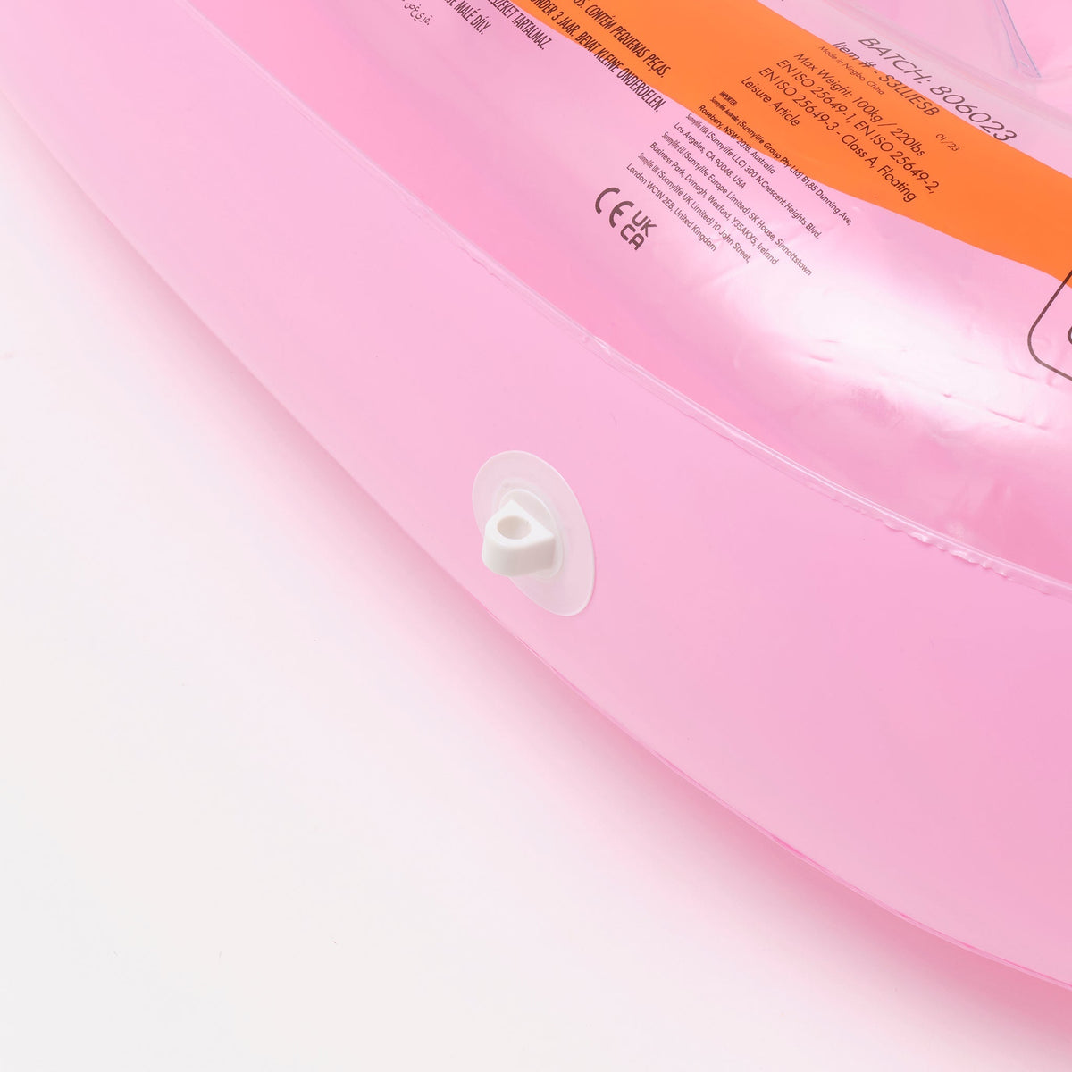 SUNNYLIFE Luxe Lie-On Float Strawberry Pink Berry