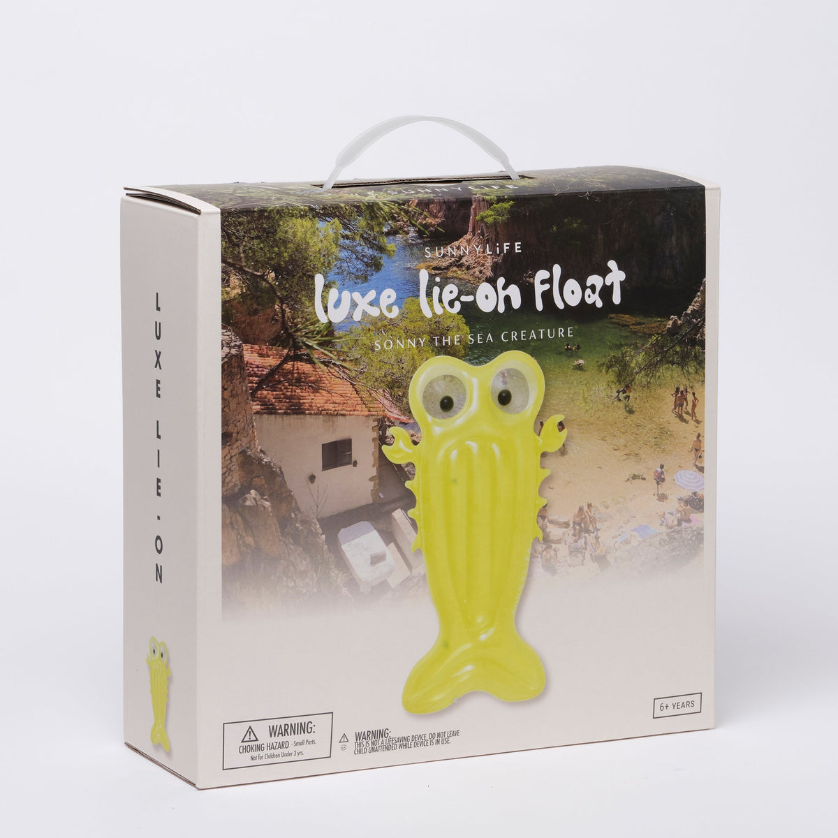 SUNNYLIFE Luxe Lie-On Float Sonny the Sea Creature Citrus