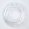SUNNYLIFE Transparent Inflatable Pool Ring Glitter
