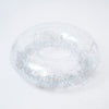SUNNYLIFE Transparent Inflatable Pool Ring Glitter