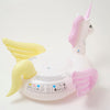 SUNNYLIFE Pastel Color Inflatable Unicorn Luxe Ride-On Float