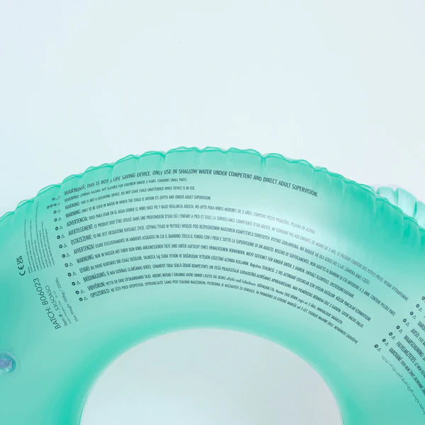 Sunnylife Yellow And Green Color Inflatable Pool Ring Soakers Sonny The Sea Creature Set Of 2