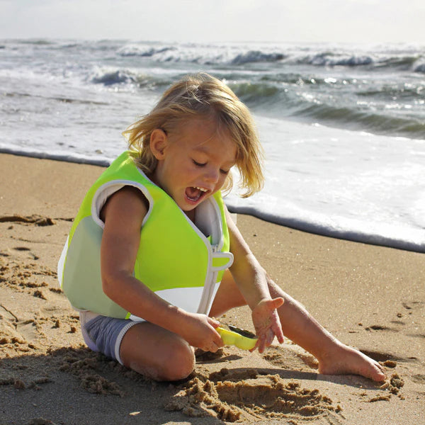 Sunnylife Neon Color Swim Vest 1-2 Shark Tribe Blue Neon Citrus