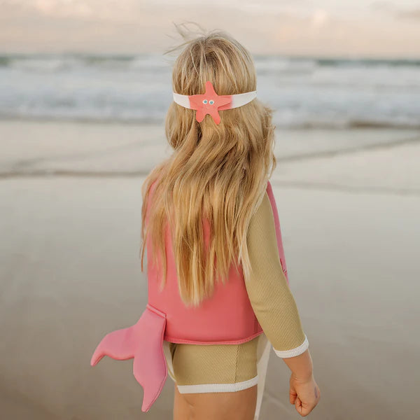 Sunnylife Pink Color Mini Swim Goggles For Kids Ocean Treasure Rose