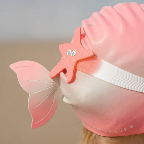 Sunnylife Pink Color Mini Swim Goggles For Kids Ocean Treasure Rose