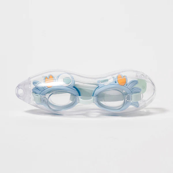 SUNNYLIFE Blue Color Mini Swim Goggles For Kids Sonny The Sea Creature