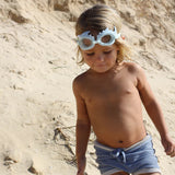 Sunnylife Blue Color Mini Swim Goggles For Kids Shark Tribe Khaki