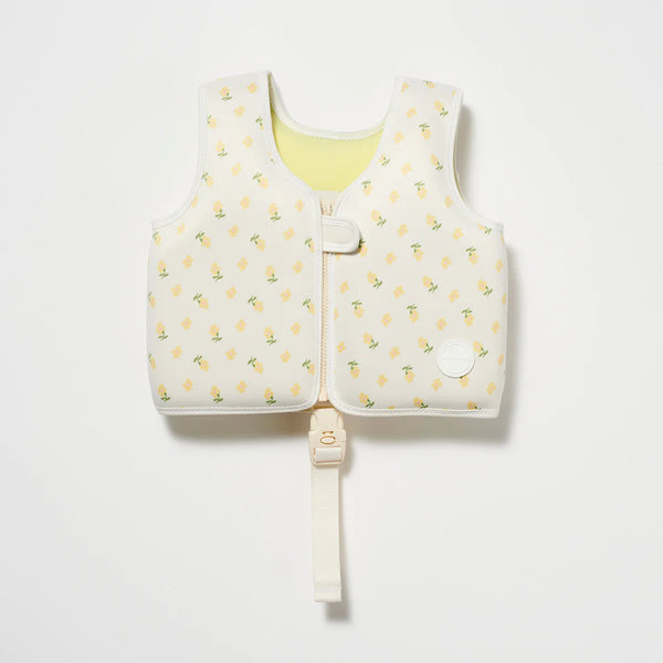 SUNNYLIFE White Color Swim Vest 3-6 Mima The Fairy Lemon Lilac