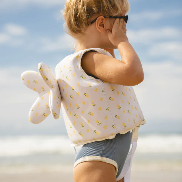 Sunnylife White Color Swim Vest 1-2 Mima The Fairy Lemon Lilac