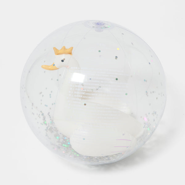 SUNNYLIFE 3D Inflatable Beach Ball Princess Swan Multi
