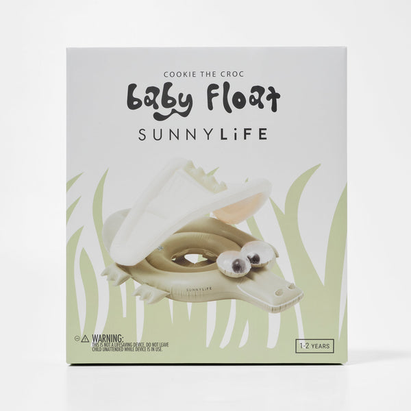 SUNNYLIFE Baby Float Cookie The Croc Khaki