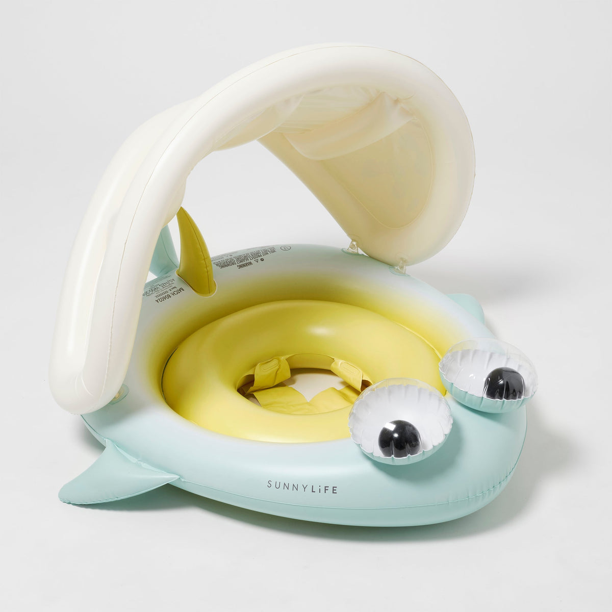 SUNNYLIFE Baby Float Salty The Shark Blue-Lime