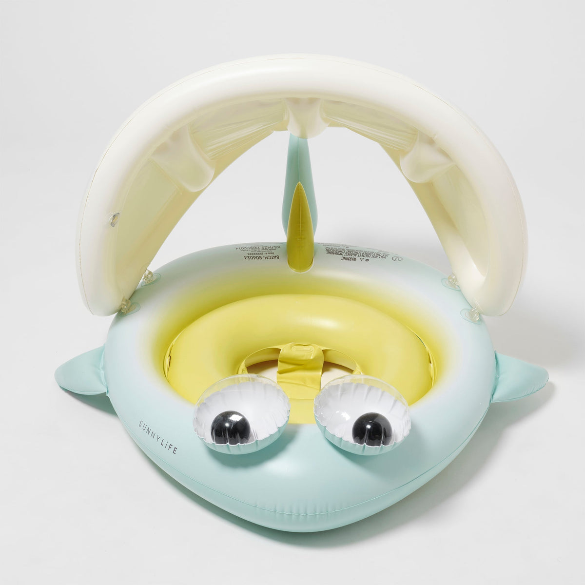 SUNNYLIFE Baby Float Salty The Shark Blue-Lime