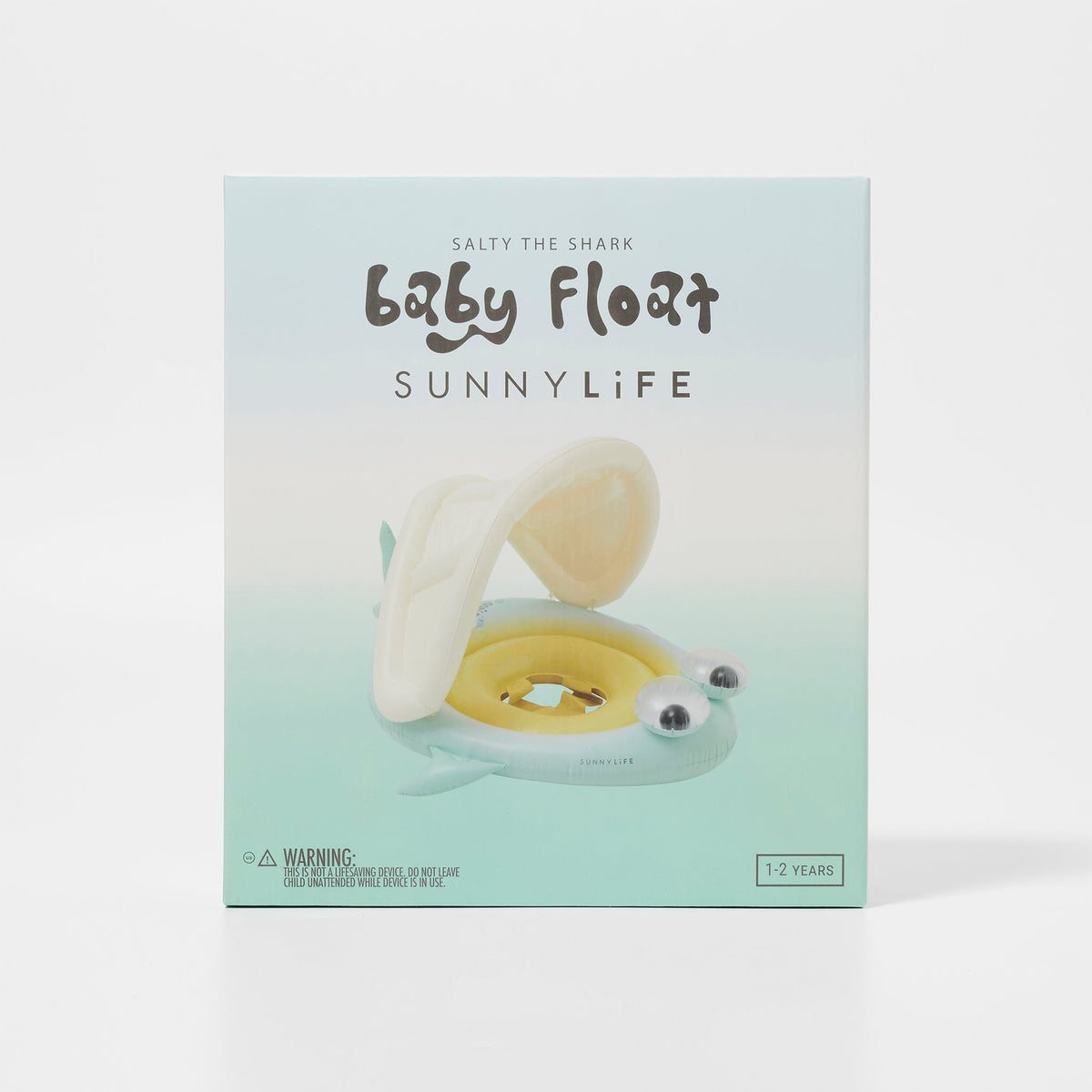 SUNNYLIFE Baby Float Salty The Shark Blue-Lime