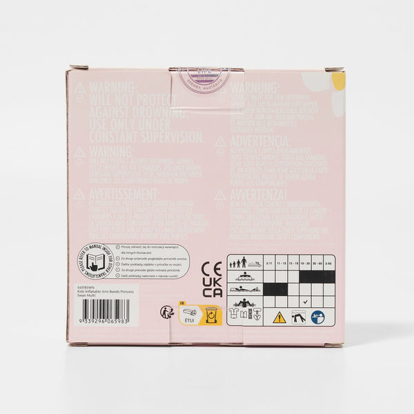 Sunnylife Kids Inflatable Arm Bands Princess Swan Multi