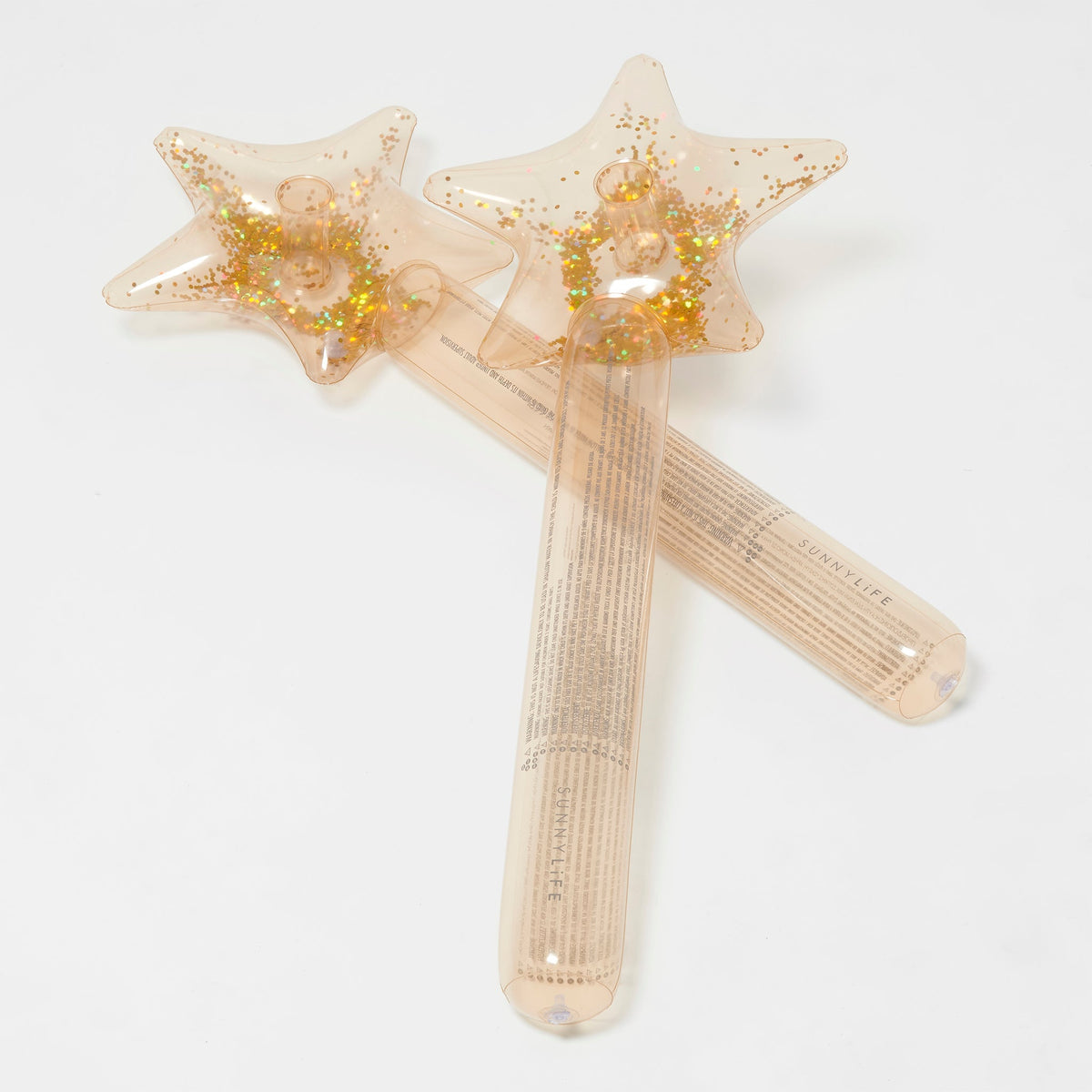 SUNNYLIFE Kids Inflatable Star Wand Princess Swan - Gold