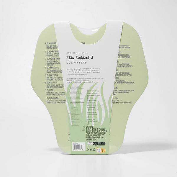 SUNNYLIFEKids Kickboard Cookie the Croc Light Khaki