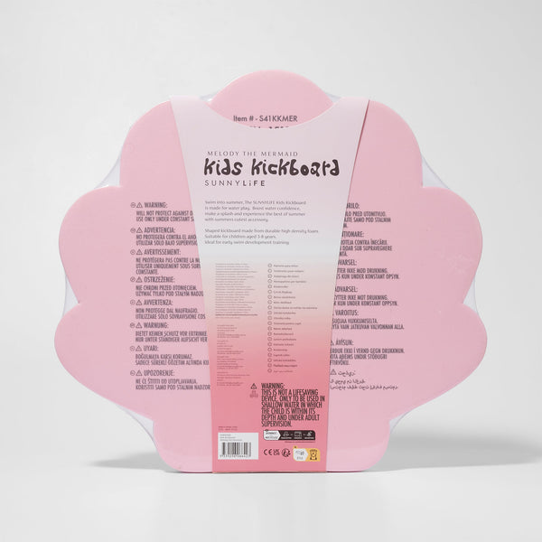 SUNNYLIFE Kids Kickboard Melody the Mermaid Pink
