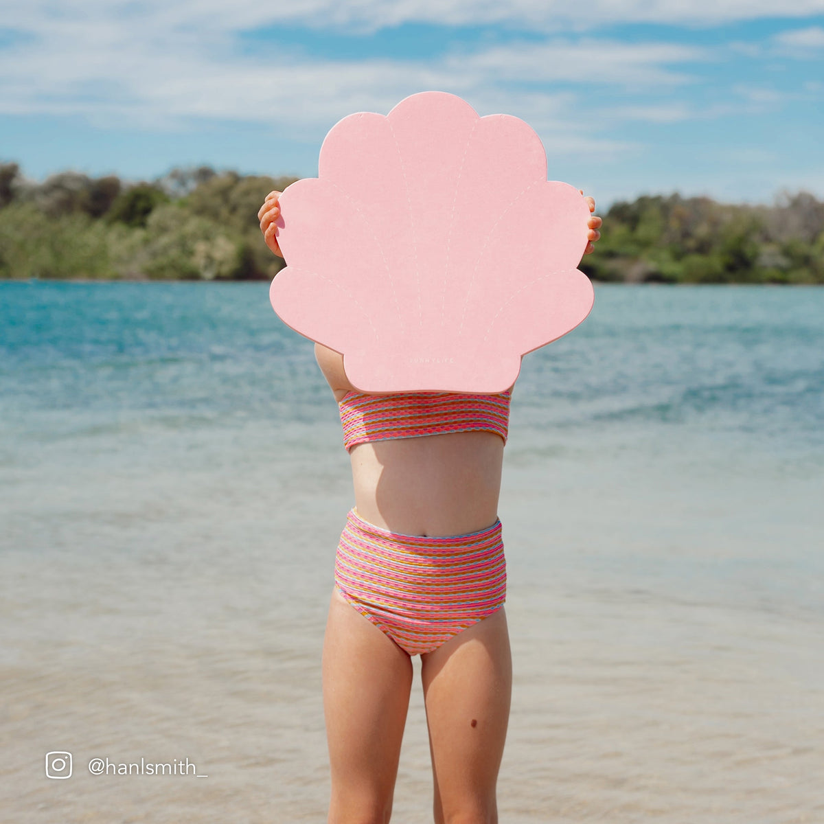 SUNNYLIFE Kids Kickboard Melody the Mermaid Pink