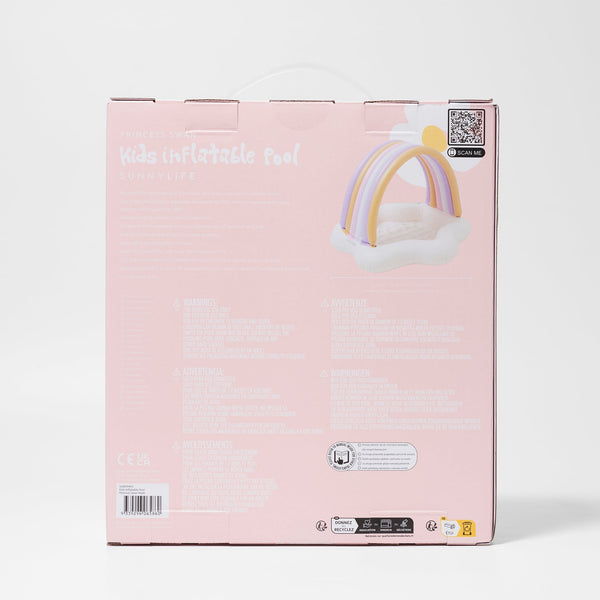 SUNNYLIFE Kids Inflatable Pool Princess Swan Multi