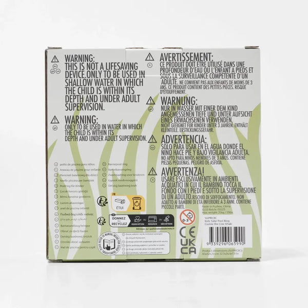 SUNNYLIFEKids Tube Pool Ring Cookie the Croc Khaki