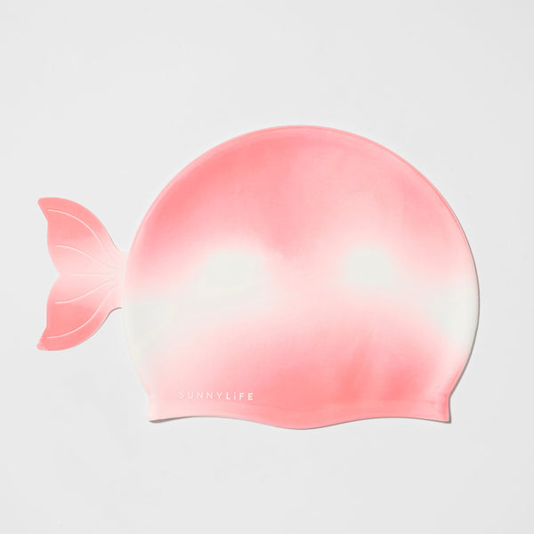 SUNNYLIFEKids Swimming Cap Melody the Mermaid Pink