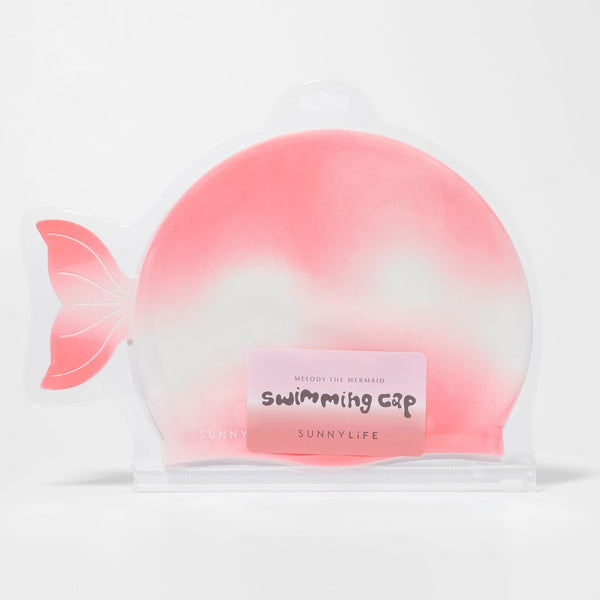 SUNNYLIFEKids Swimming Cap Melody the Mermaid Pink