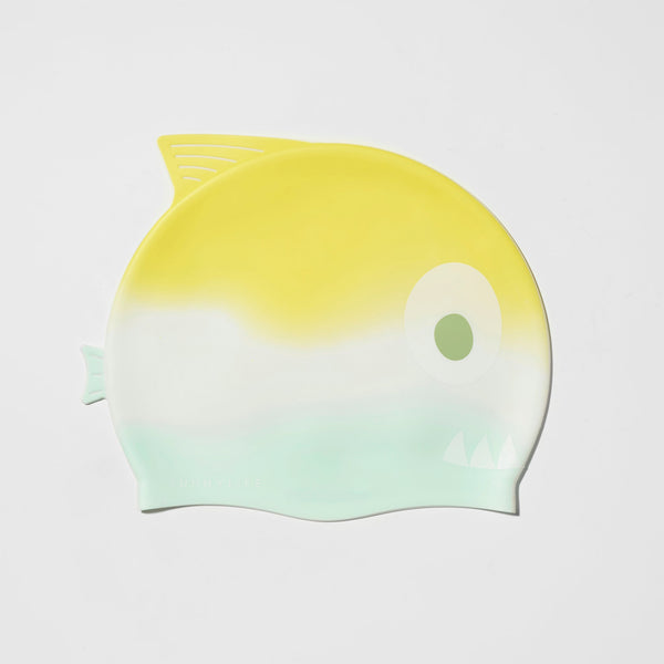SUNNYLIFE Kids Swimming Cap Salty The Shark Multi