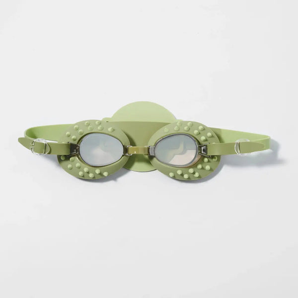 SUNNYLIFE Kids Swim Goggles Cookie the Croc Khaki