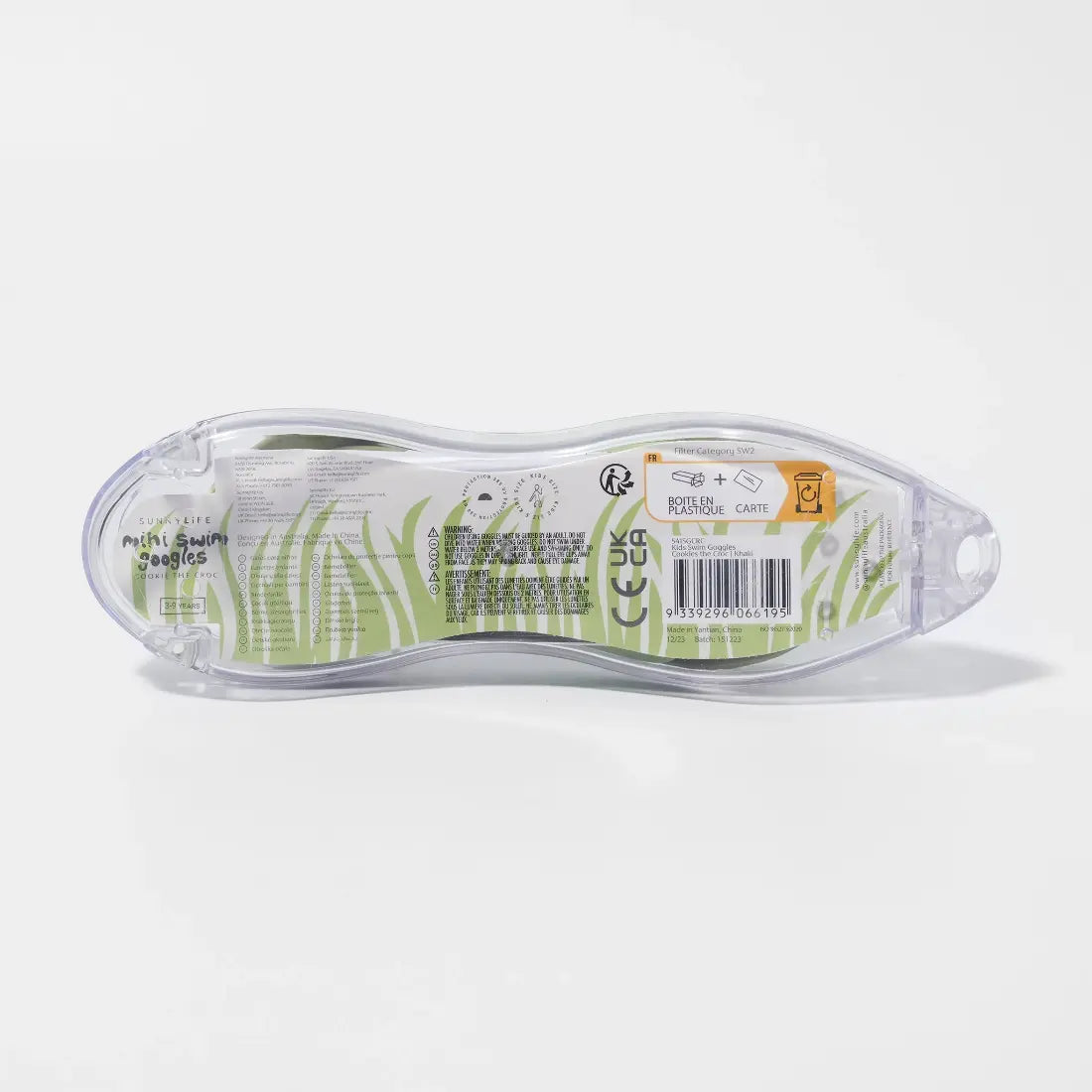 SUNNYLIFE Kids Swim Goggles Cookie the Croc Khaki