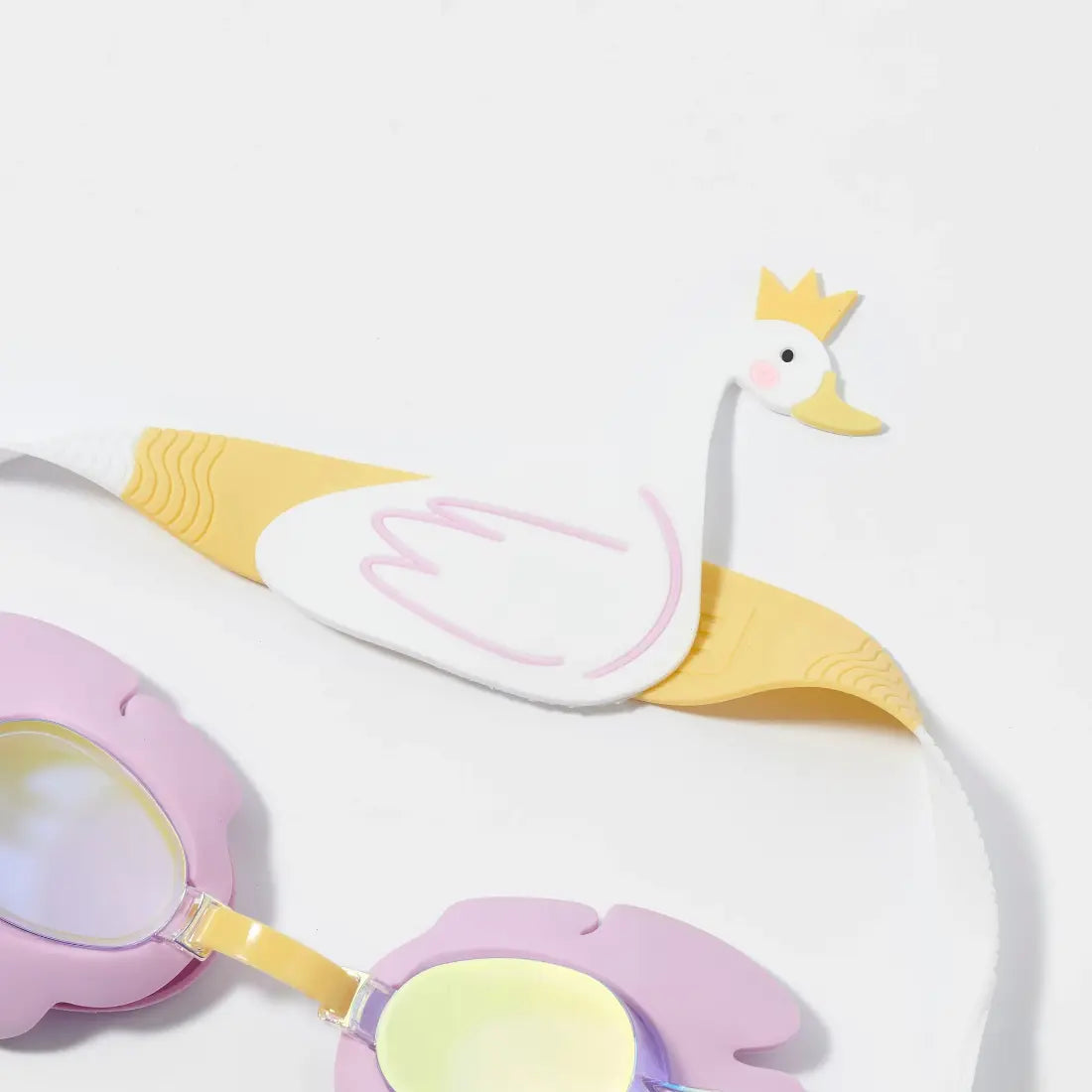 SUNNYLIFE Kids Swim Goggles Princess Swan Multi