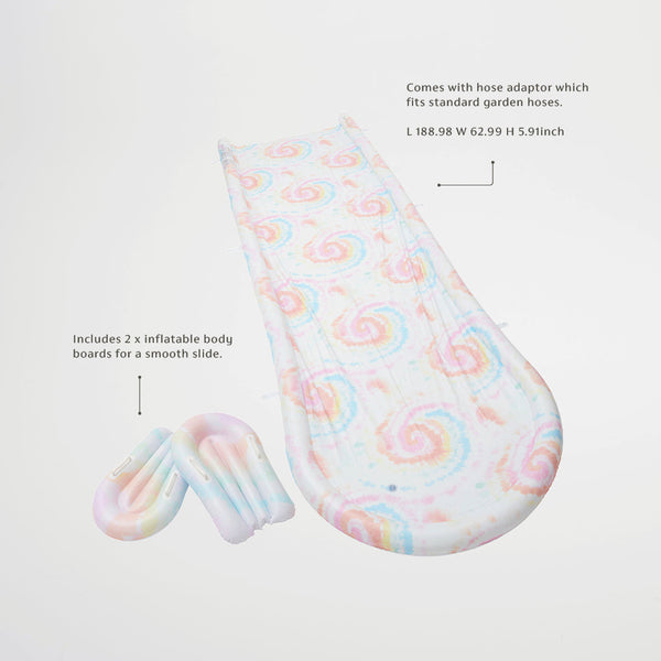 SUNNYLIFE Slip, Slide and Body Board Set Tie Dye Multi