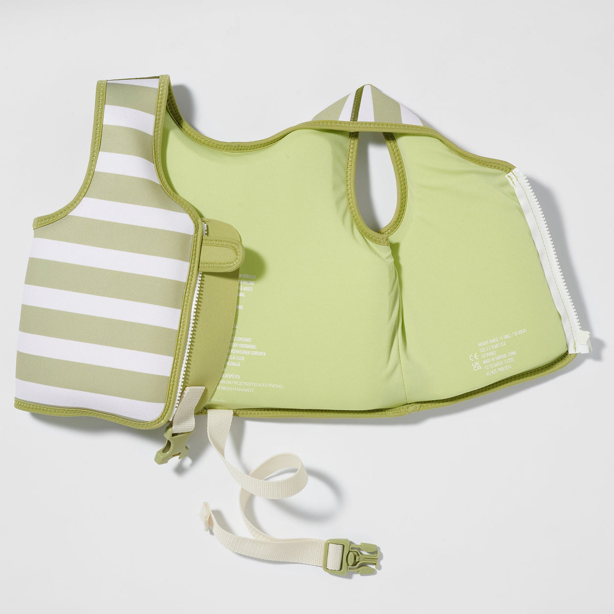 SUNNYLIFE Kids Swim Vest 2-3 Into the Wild Khaki