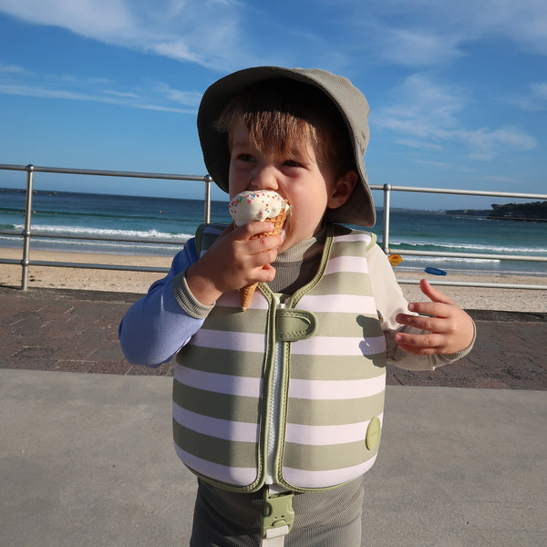 SUNNYLIFEKids Swim Vest 2-3 Into the Wild Khaki