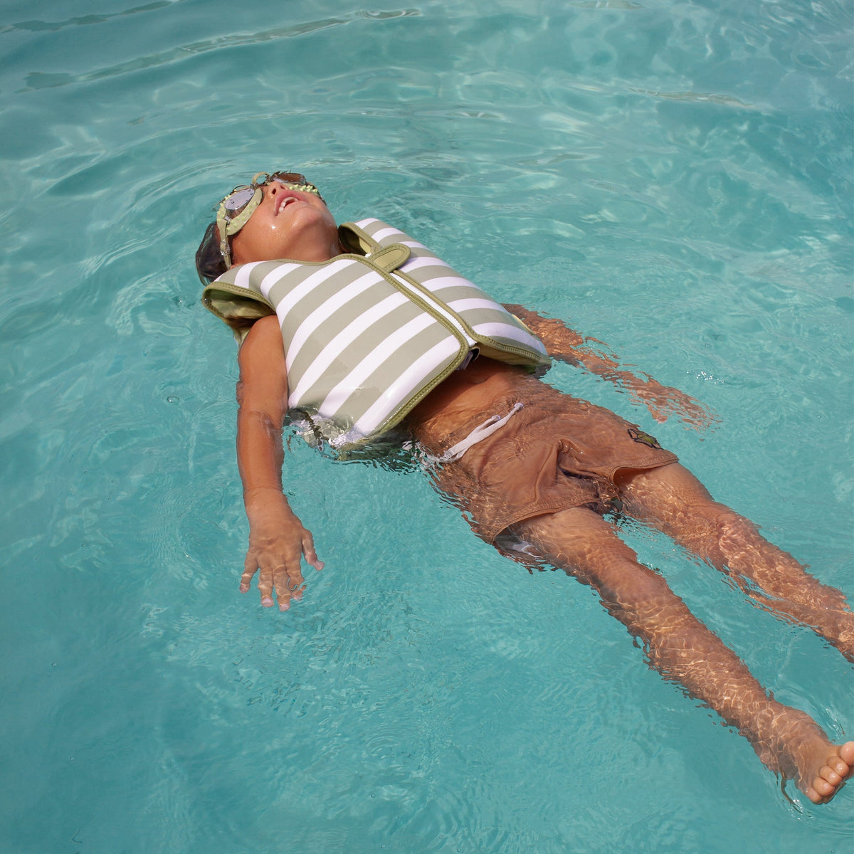 SUNNYLIFE Kids Swim Vest 3-6 Into the Wild Khaki