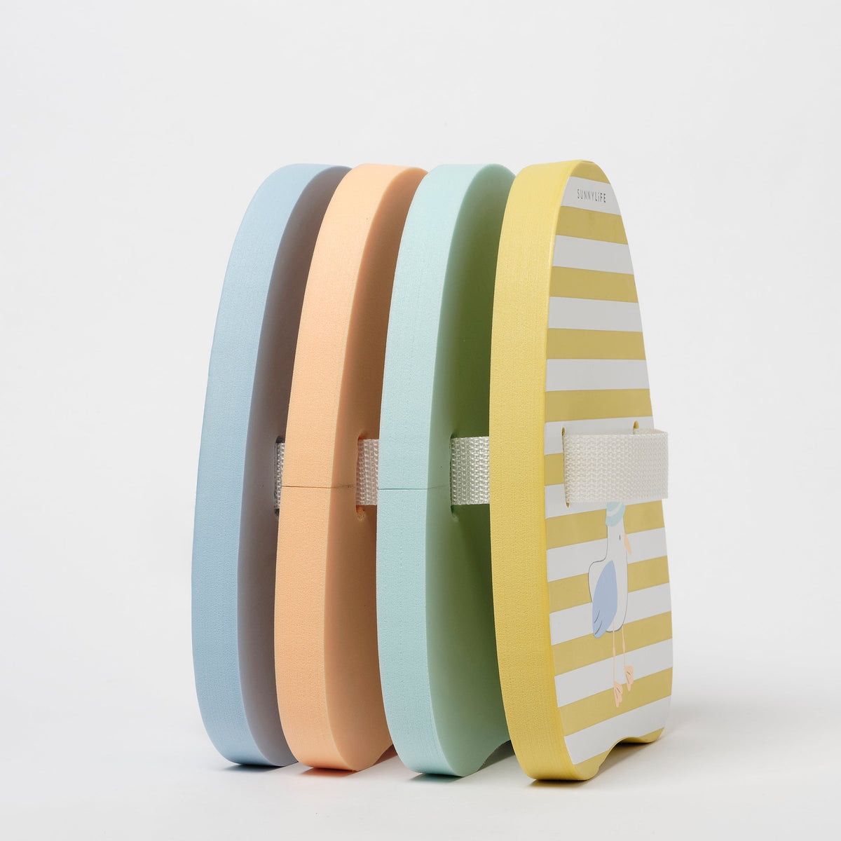 SUNNYLIFE Bubble Back Float Sid the Seagull - Mustard Stripe