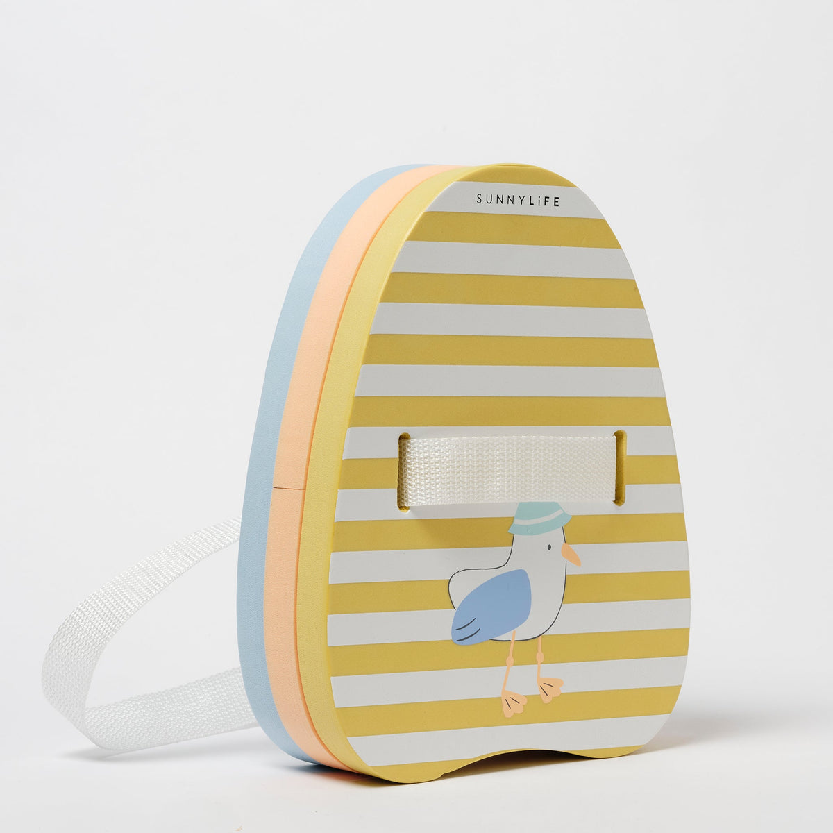 SUNNYLIFE Bubble Back Float Sid the Seagull - Mustard Stripe