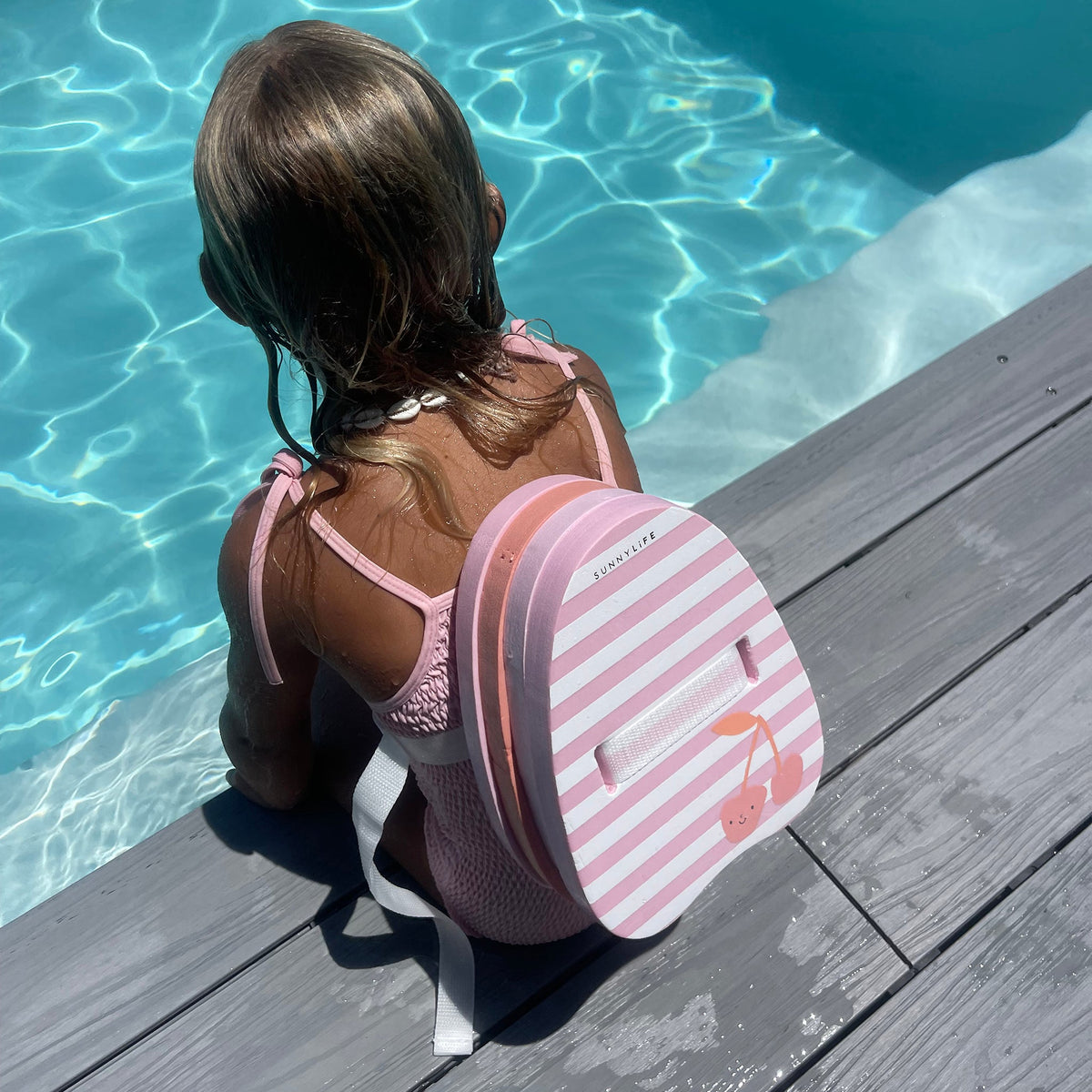 SUNNYLIFE Bubble Back Float Cotton Candy - Cherry