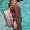 SUNNYLIFE Bubble Back Float - Cotton Candy Cherry