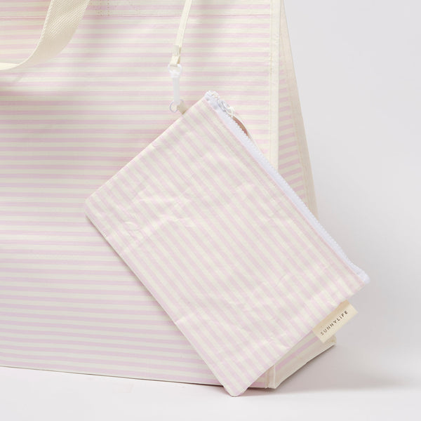 SUNNYLIFE - Beach Bag Carryall Pink Stripe
